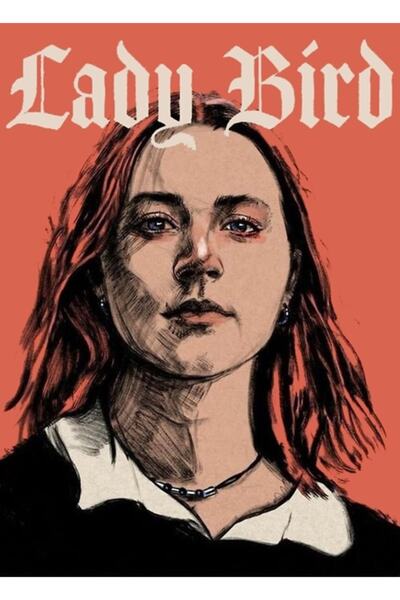 Universal Poster decorativ din lemn Lady Bird