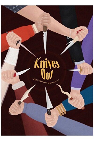 Universal Poster decorativ din lemn Knives Out
