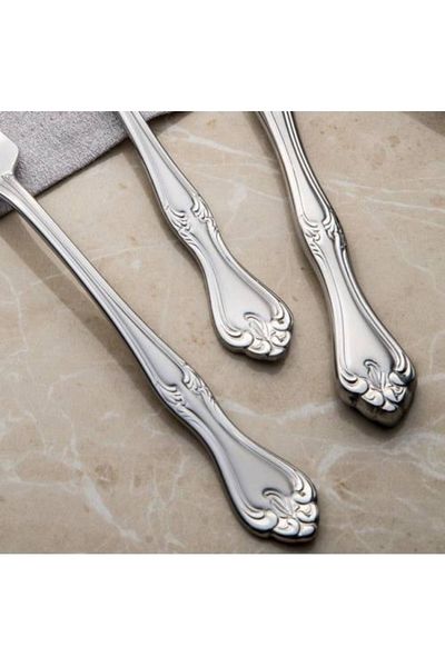Nehir Lalezar Plain Dinner Knife Set of 12