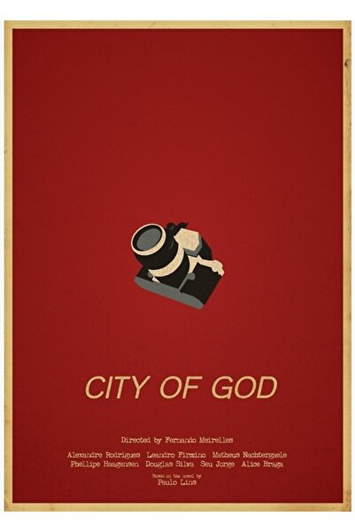 Universal Πόλη του Θεού - Ξύλινη Αφίσα Τέχνης Διακοσμητική