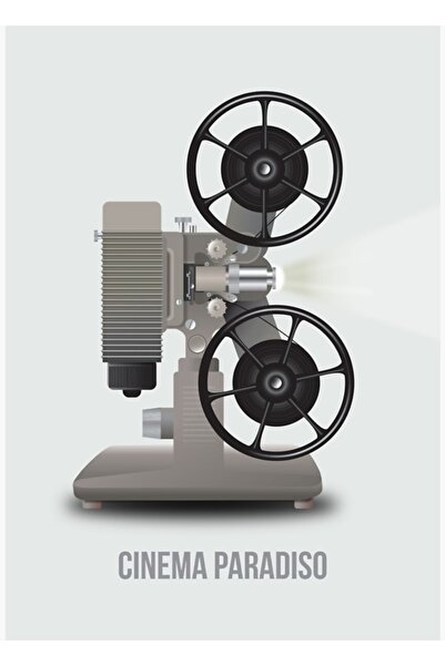 Universal Cinema Paradiso - Εναλλακτική Ξύλινη Αφίσα Τέχνης Διακοσμητική