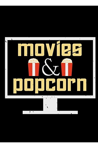 Universal Poster decorativ din lemn cu tematică Filme și Popcorn