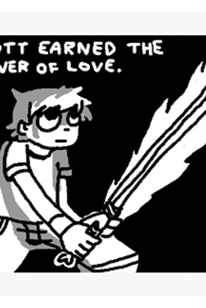 Universal Scott Pilgrim Vs The World Cartoon Tablo Ahşap Poster Dekoratif