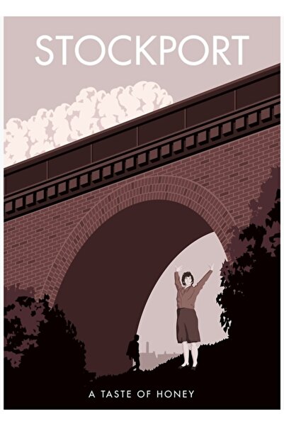 Universal Stockport A Taste Of Honey Tablo Poster decorativ din lemn