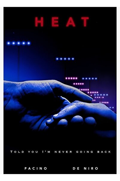 Universal Poster decorativ din lemn al filmului Heat (1995)