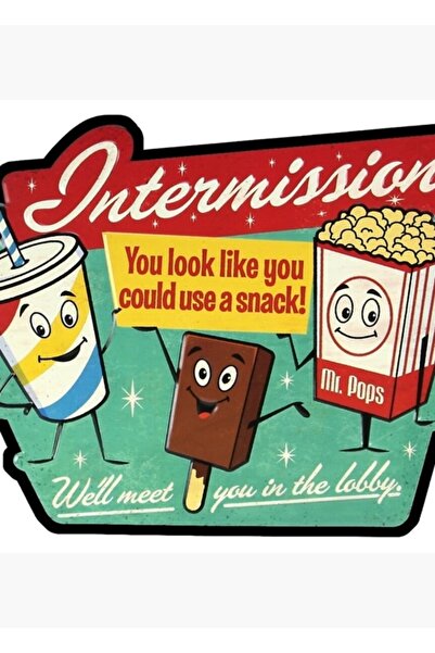 Universal Poster decorativ din lemn Intermission Tablo