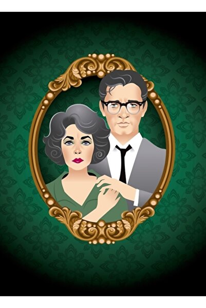 Universal Poster decorativ din lemn George & Martha