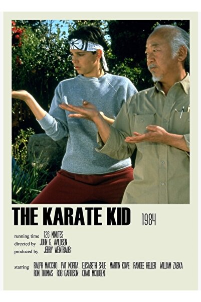 Universal The Karate Kid (1984) Alternativă (2) Poster decorativ din lemn