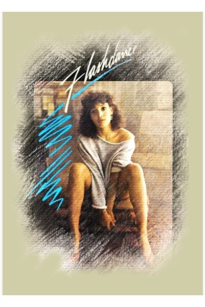 Universal Flashdance - Ξύλινη Διακοσμητική Αφίσα Ζωγραφικής σε Νερομπογιά D14