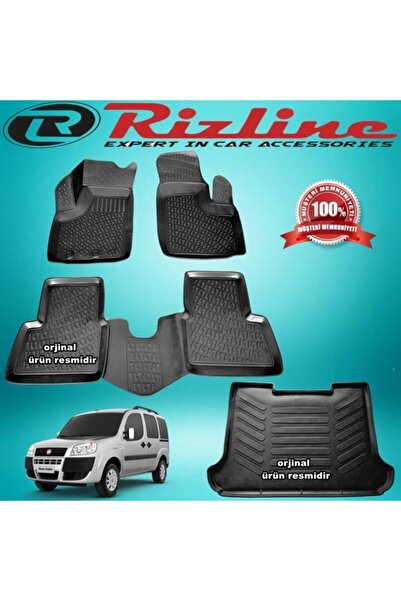 Rizline Fiat Doblo 1 3d Paspas+bagaj Havuzu Siyah 2001-2009 Arası