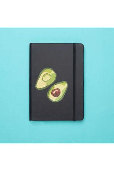 mooodcase دفتر حراري أسود بنمط الأفوكادو المزدوج