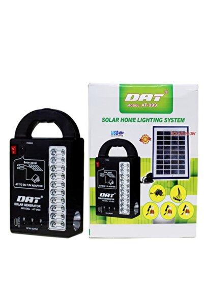 AKCMARKET Dat At-999 Güneş Enerjili Solar Aydınlatma Sistemi