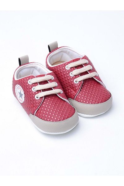Mnk Boy's Claret Red Lace-Up Model Shoes