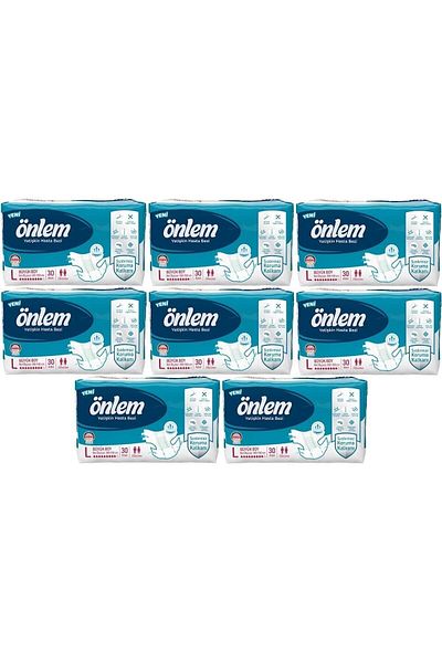 ÖNLEM Patient Diaper with Waist Band Textile Surface Large Large 240 Pieces