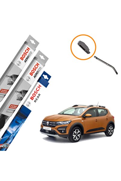 Bosch Dacia Sandero Muz Silecek Takımı Ön Arka Aeroeco 2016-2019