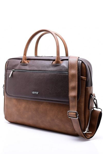 LOS ANGELES POLO CLUB Tan Body Brown Cover Unisex Laptop & Χαρτοφύλακας