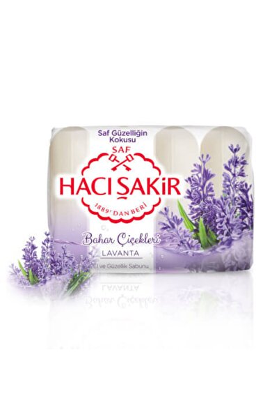 Hacı Şakir صابون الجمال باللافندر 4x70 جرام