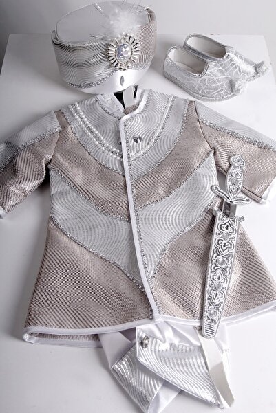 Genel Markalar Gümüş - Bakır Rengi Şehzade Model Sünnet Kıyafeti