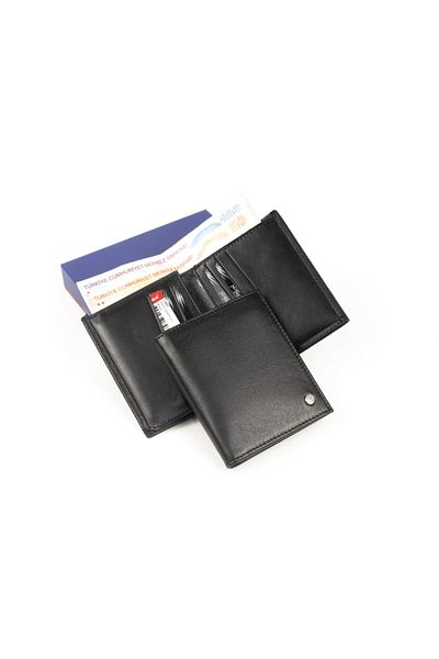 CENGİZ PAKEL 13601 Genuine Leather Men's Wallet and Belt Set
