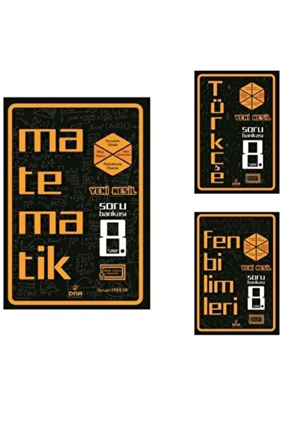 Dna Yayınları Yayınları 8. Sınıf Yeni Nesil Matematik, Fen, Türkçe 3 Lü Soru ...