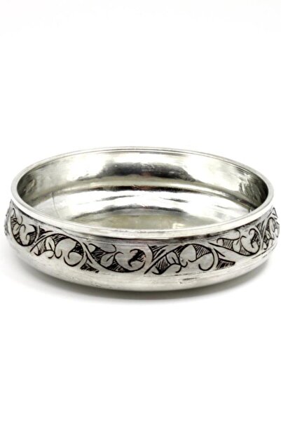antepya Master Antepte Copper Snack Bowl Pewter-Embroidered-11cm