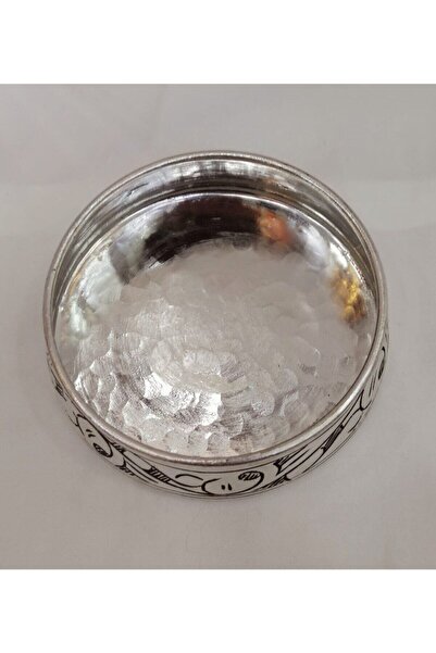 antepya Master Antepte Copper Snack Bowl Pewter-Embroidered-11cm