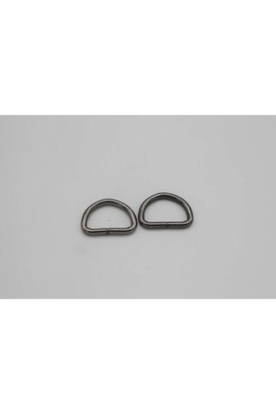 The Fabric Yarn D Ring Black 2cm