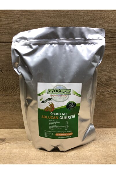 Antverm Orijinal Yüksek Kaliteli Kalifornia Kırmızı Solucan Gübresi 1750 Gram...