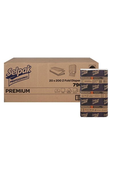 Selpak Professional Premium Z Katlama Havlu 200'lü 20 Paket