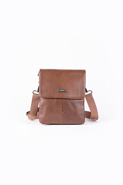 DERRYS Unisex Fındık Rengi Hakiki Deri Çanta