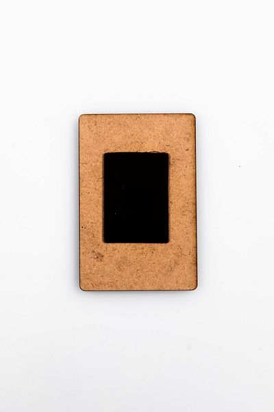 Dünyadan Hediyeler Botswana Themed Leather Magnet Wooden Plate