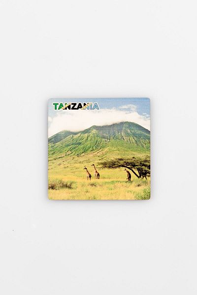 Dünyadan Hediyeler Tanzania Themed Wooden Coaster