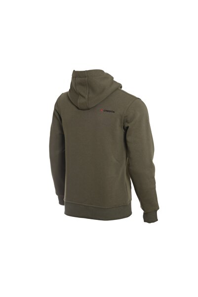 Cresta Men's Khaki Timeless Hooded Sweatshirt