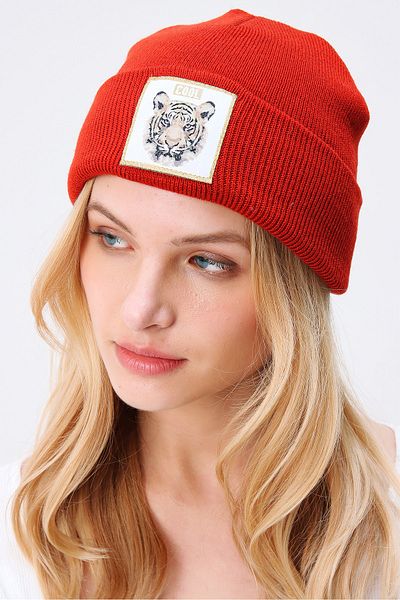 Trend Alaçatı Stili Cap - Orange - Casual