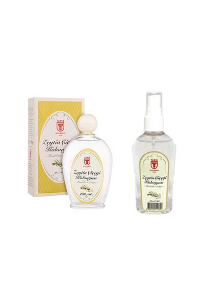 Tariş Tari?ş Cam Şi?şe Zeytin Çiçeği Kolonyası 200 Ml Ve Sprey Zeyti?n Çi?çeği? Kolonyasi 80 Ml Set