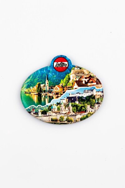 Dünyadan Hediyeler Avusturya Temalı Oval Magnet