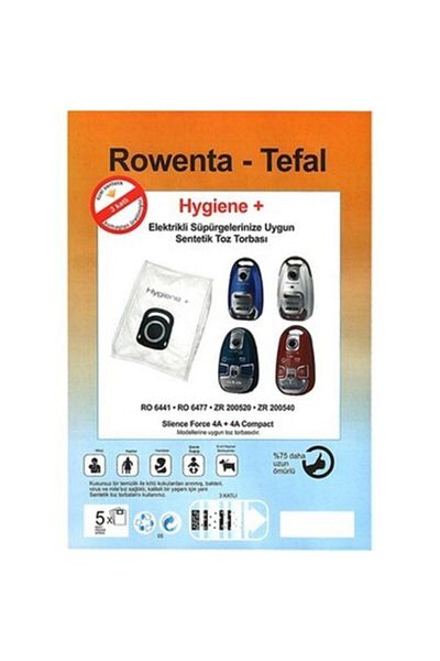Rowenta Hygen+ Silence Force 4A+4A - Compact Dust Bag