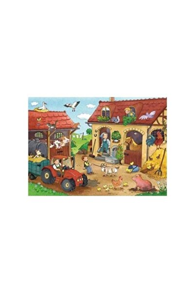 RAVENSBURGER 075607   Model Puzzle 2x12 Piese - Lucrați la fermă
