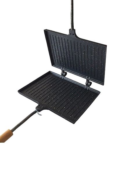 NcK Granite Hand Toaster - Metal Stove Top Inner Outer