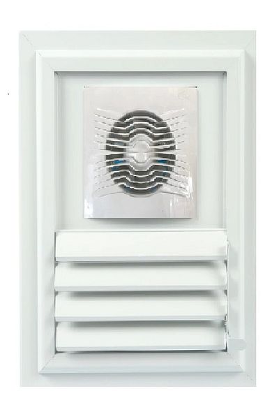 ERFUR 40X60 Aluminum Movable Surface Bathroom WC Grille With ASPIRATOR - FAN