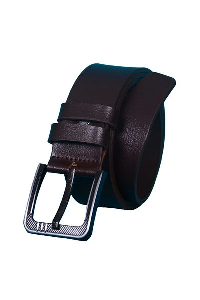 Strong Curea pentru blugi din piele naturală maro pentru bărbați Km03