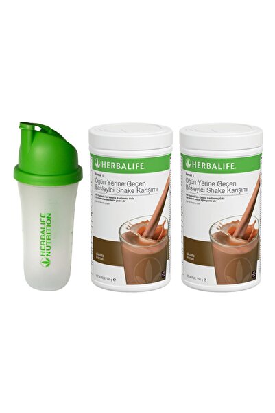 Herbalife Çikolata Aromalı Aylık Set Shaker  + 2 Çikolatalı Shake Tsi0165