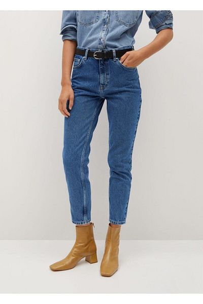 MANGO Woman Pantaloni Blue Jean de damă