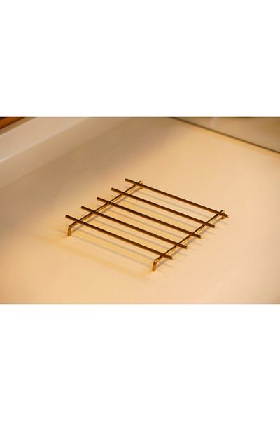 CAROLİNA Coaster Protection Stand Fireproof Stainless Full Steel Trivet