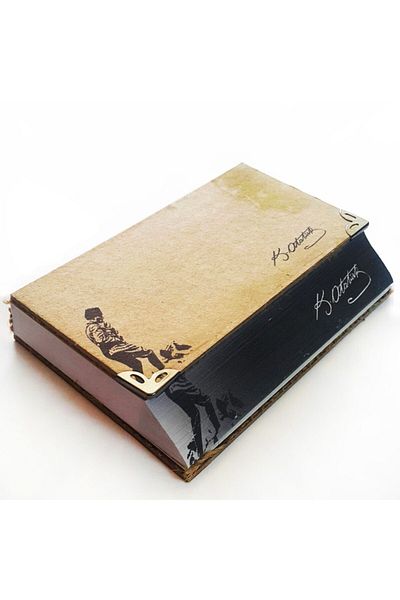direkt-al Ataturk Notebook Memo Pad Handmade Thick Cover Special Angled Cut