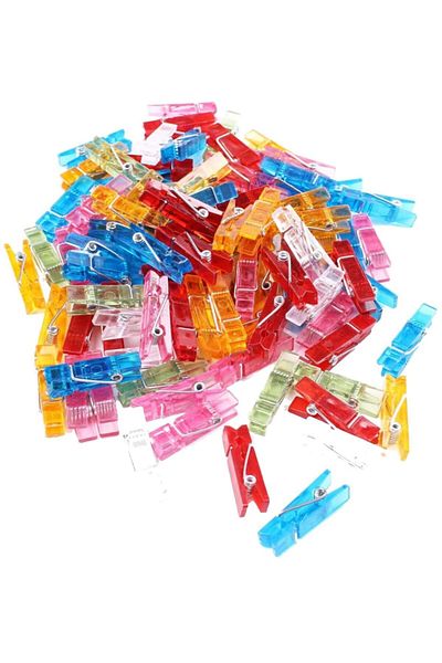 FZ 3.5cm Tiny Pegs - Set of 15 Transparent Colored