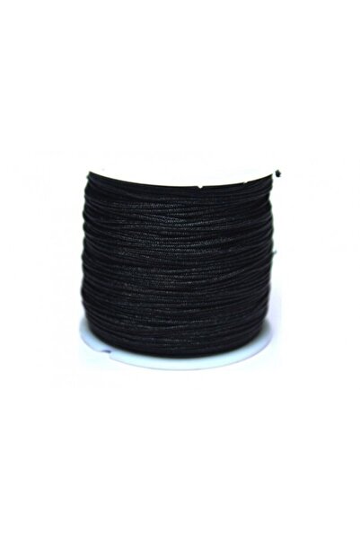 Prestij Boncuk Парашутен шнур с мъниста, черен