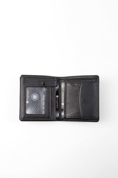 CENGİZ PAKEL Men's Black Genuine Leather Small Wallet