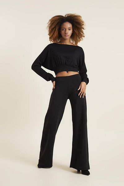 Quincey Women's Black Basic Blouse