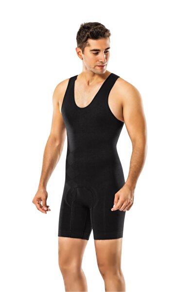 Formfit by Şalcı مشد رجالي أسود كامل الطول